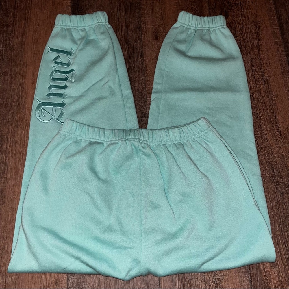 NWOT Refuge Athletics Aqua Angel Sweatpants